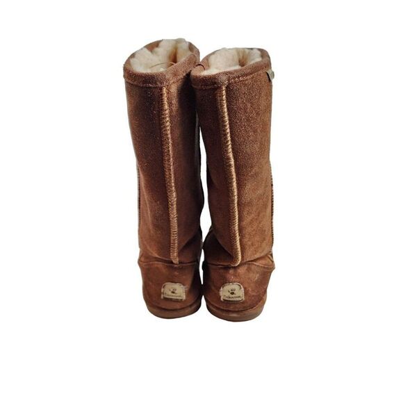 Bearpaw Women's Size 8 Tall Chestnut Shearling Boots - Picture 3 of 10